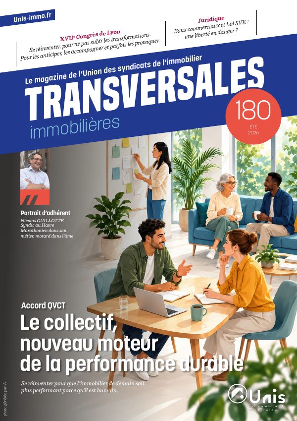 Couverture : Transversales immobilières n° 180